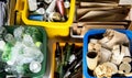 Trash for recycle and reduce ecology environment Royalty Free Stock Photo