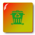 Trash recycling icon,sing,illustration