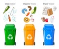 Trash And Recycling Set