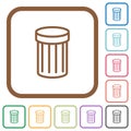 Trash simple icons