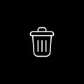 Trash Simple vector icon. Illustration symbol design template for web mobile UI element. Perfect color modern pictogram on