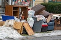 Trash On Street After Eviction