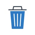 Trash vector glyph color icon Royalty Free Stock Photo