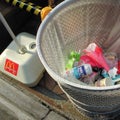 Trashbin in Tokyo Royalty Free Stock Photo