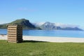 Trashcan of Haukland beach