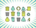 Trashcan icon set