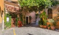 The pictiresque Rione Trastevere on a summer morning, in Rome, Italy.