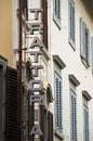 Trattoria sign in Italy Royalty Free Stock Photo