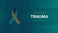 Trauma Awareness Month observed every year in May, vector illustration