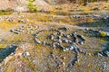 Mysterious stone labyrinth in Upper Swabia