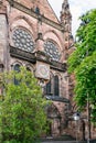 clock tower of Strasbourg cathedral Royalty Free Stock Photo