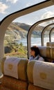 Travel across Canada by train for stunning views of Canadian Rocky Mountains
