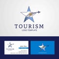 Travel Argentina flag Creative Star Logo and Business card design