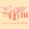Travel around the world Royalty Free Stock Photo