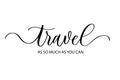 Travel as so much as you can - Cute hand drawn nursery poster with lettering in scandinavian style.
