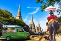 Travel Ayutthaya Thailand - Wat Phra Si Sanphet Ayutthaya -   Ayutthaya Historical Park Royalty Free Stock Photo