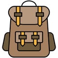 Travel backpack icon, Summer vacation related vector Royalty Free Stock Photo