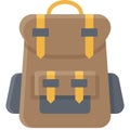 Travel backpack icon, Summer vacation related vector Royalty Free Stock Photo