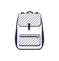 Travel backpack isolated vector icon Royalty Free Stock Photo