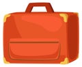 Travel bag icon. Cartoon retro lugagge symbol