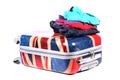 Travel baggage and clothes Royalty Free Stock Photo