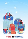 Travel Bags Background