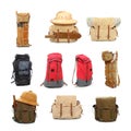 Travel bags and backpacks. Royalty Free Stock Photo