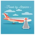 Travel Banner. Tourism Industry. Airplane Travel