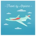 Travel Banner. Tourism Industry. Airplane Travel