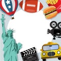 Travel banners background USA