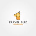 Travel Bird vector logo design template idea and inspiration Royalty Free Stock Photo