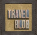 Travel blog framed