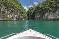 Travel by boat to beautiful southern sea of Thailand