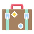 Travel briefcase icon, Summer vacation related vector Royalty Free Stock Photo