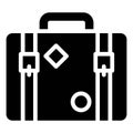 Travel briefcase icon, Summer vacation related vector Royalty Free Stock Photo