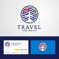 Travel British Indian Ocean Territory Creative Circle flag Logo