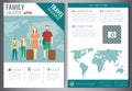 Travel brochure design template. Travel and Tourism concept. Vector