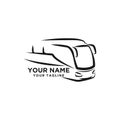 travel bus logo icon vector design illustration template Royalty Free Stock Photo