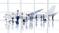 Travel Business Cabin Crew Transportation Airplane Concept Royalty Free Stock Photo