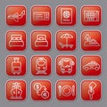 Travel buttons Royalty Free Stock Photo