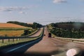 travel car road speed landscape through glass