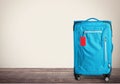 Big travel suitcase on background Royalty Free Stock Photo