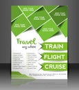 Travel Center Flyer Design Royalty Free Stock Photo