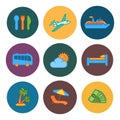 Travel company icons