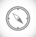 Travel compass icon