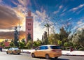 Koutoubia mosque, Marrakesh, Morocco. Royalty Free Stock Photo