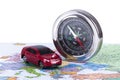 Travel Concept with Compass Royalty Free Stock Photo