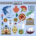 Travel Concept Greece Royalty Free Stock Photo