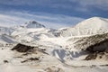 Travel concept photo. Turkey / Kayseri / Erciyes Mountain winter Royalty Free Stock Photo