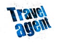 Travel concept: Travel Agent on Digital background